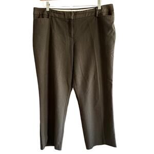 Womens Pants Size 16P Brown Capri Business Casual Professional Office Baddie